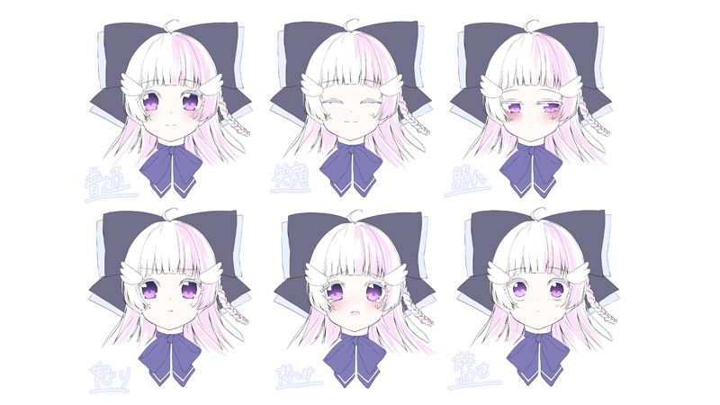 体験例1）喜怒哀楽を描き分けよう！